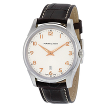 Hamilton Jazzmaster Thinline Silver Dial Brown Leather Men's Watch H38511513