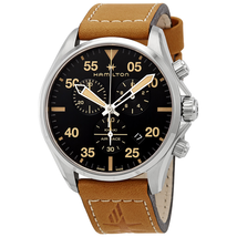 Hamilton Khaki Pilot Chronograph Black Dial Men's Watch H76722531