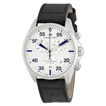 Hamilton Khaki Pilot Silver Dial Black Leather Men's Watch H76712751