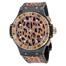 Hublot Big Bang Chronograph Leopard Dial Unisex Watch 341.cp.7610.nr.1976 341.CP.7610.NR.1976