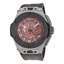 Hublot Big Bang Ferrari Chronograph Skeleton Dial Men's Watch 401.NQ.0123.VR