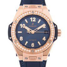 Hublot Big Bang One Click Diamond Blue Dial Ladies Watch 465.OX.7180.LR.1204