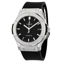 Hublot Classic Fusion Black Dial Black Rubber Men's 45mm Watch 511.NX.1171.RX