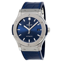 Hublot Classic Fusion Blue Sunray Dial Titanium Automatic Men's Watch 511.NX.7170.LR