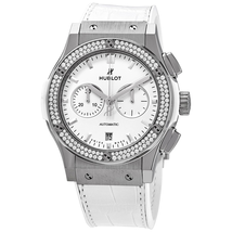 Hublot Classic Fusion Mat White Dial Automatic Ladies Chronograph Watch 541.NE.2010.LR.1104