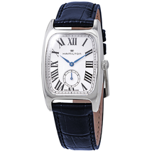 Hamilton Boulton L Silver-White Dial Ladies Leather Watch H13421611