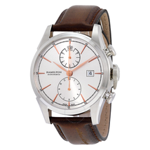 Hamilton Jazzmaster Spirit of Liberty Automatic Silver Dial Brown Leather Men's Watch H32416581