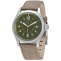Hamilton Khaki Field Olive Geen Dial Men's Quartz Watch H68201963