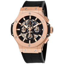Hublot Big Bang Aero Bang Gold 44mm  Black Rubber  Men's Watch 311.PX.1180.GR