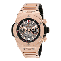 Hublot Big Bang UNICO Skeleton Dial 18k Rose Gold Men's Watch 411.OX.1180.OX
