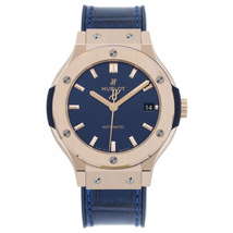 Hublot Classic Fusion Blue Sunray Dial 18k Rose Gold Automatic Men's Watch 565.OX.7180.LR
