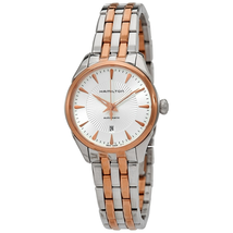 Hamilton Jazzmaster Automatic Silver Dial Ladies Two Tone Watch H42225151