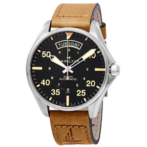 Hamilton Khaki Pilot Day Date Automatic Black Dial Men's Watch H64645531