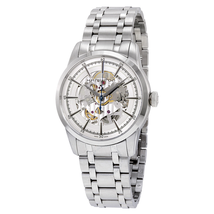 Hamilton Railroad Silver Skeleton Dial Stainless Steel Men's Watch H40655151