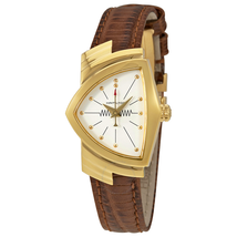 Hamilton Ventura White Dial Leather Ladies Watch H24101511