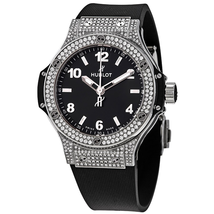 Hublot Big Bang Black Dial Black Rubber Ladies Watch 361.SX.1270.RX.1704