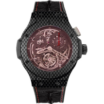 Hublot Big Bang Chronograph Tourbillon Carbon Fiber Men's Watch 308.QX.1110.HR.SCF11