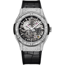 Hublot Classic Fusion Classico Ultra Thin Skeleton Dial Hand Wind Men's Watch 515.NX.0170.LR.0904