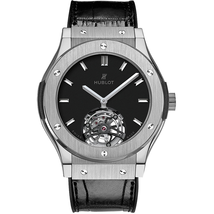 Hublot Classic Fusion Tourbillon 45mm Dial Black Hand Wind Men's Watch 505.NX.1170.LR
