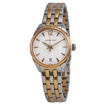 Hamilton Jazzmaster Lady Quartz Rose Gold PVD and Steel Ladies Watch H42221155