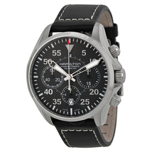Hamilton Khaki Aviation Pilot Auto Chrono Watch H64666735 H64666735