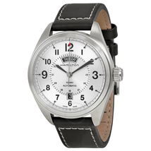 Hamilton Khaki Field Automatic Silver Dial Black Leather Men's Watch H70505753