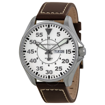 Hamilton Khaki Pilot Brown Leather Men's Watch H64611555