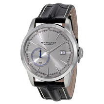Hamilton Railroad Automatic Silver Grey Dial Black Leather Men's Watch H40515781