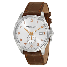 Hamilton Jazzmaster Maestro Automatic Silver Grey Dial Leather Men's Watch H42515555