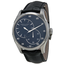Hamilton Jazzmaster Regulator Automatic Blue Dial Black Leather Men's Watch H42615743