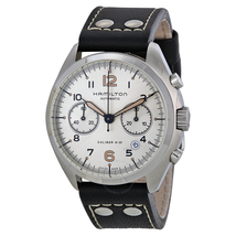 Hamilton Khaki Pilot Pioneer Automatic Chronograph Ivory Dial Men's Watch H76416755