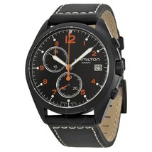 Hamilton Pilot Pioneer Chronograph Black Dial Men's Watch H76582733 H76582733