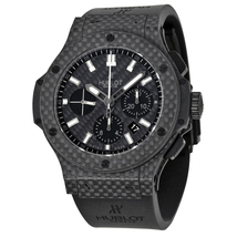 Hublot Big Bang Black Carbon Fiber Dial Automatic Chronograph Men's Watch 301QX1724RX 301.QX.1724.RX