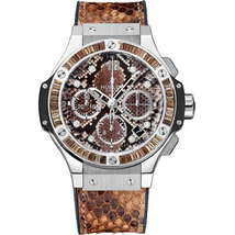 Hublot Big Bang Boa Bang Chronograph Automatic Diamond Brown Dial Men's Watch 341.SX.7917.PR.1979