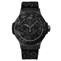 Hublot Big Bang Broderie Stainless Steel Black Diamond Set Limited Edition Ladies Watch 343.SV.6510.NR.0800