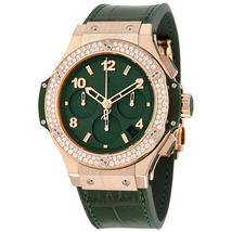 Hublot Big Bang Tutti Frutti Mat Green Dial Automatic Ladies Chronograph Watch 341.PV.5290.LR.1104