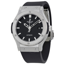 Hublot Classic Fusion Black Dial Black Rubber Men's Watch 542.NX.1170.RX