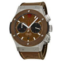 Hublot Classic Fusion Forbidden Automatic Chronograph Tobacco Dial Brown Leather Men's Watch 521NC0589VROPX14 521.NC.0589.VR.OPX14