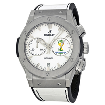 Hublot FIFA World Cup Brasil Automatic White Dial White Leather Men's Watch 521NX2010LRWCW14 521.NX.2010.LR.WCW14