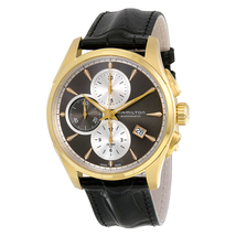 Hamilton Jazzmaster Automatic Chronograph Grey Dial Black Leather Watch H32546781