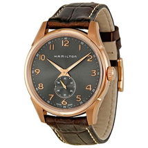 Hamilton Jazzmaster Grey Dial Brown Leather Men's Watch H38441583