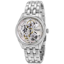 Hamilton Jazzmaster Viewmatic White Mother Of Pearl Skeleton Dial Stainless Steel Ladies Watch H42405191