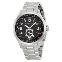 Hamilton Khaki Aviation Black Dial Stainless Steel Automatic Men's Watch H76655133
