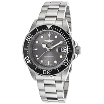 Invicta Pro Diver Charcoal Dial Stainless Steel Men's Watch ILE8926A
