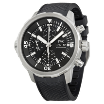 IWC Aquatimer Chronograph Black Dial Black Rubber Men's Watch IW376803