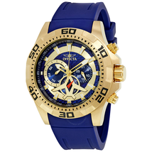 Invicta Aviator Multi-Function Blue Carbon Fiber Dial Men's Watch 21737