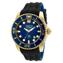 Invicta Pro Diver Automatic Blue Dial Black and Darlk Blue Polyurethane Men's Watch 20203