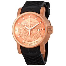 Invicta S1 Rally Dragon Automatic Rose Dial Black Polyurethane Men's Watch 18181