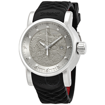 Invicta S1 Rally Automatic Dragon Silver Dial Black Silicone Men's Watch 15862