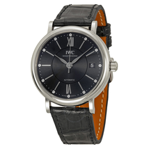 IWC Portofino Automatic Diamond Black Dial Unisex Watch IW458102